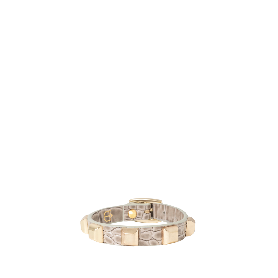 PAO BRACELET TAUPE CROC