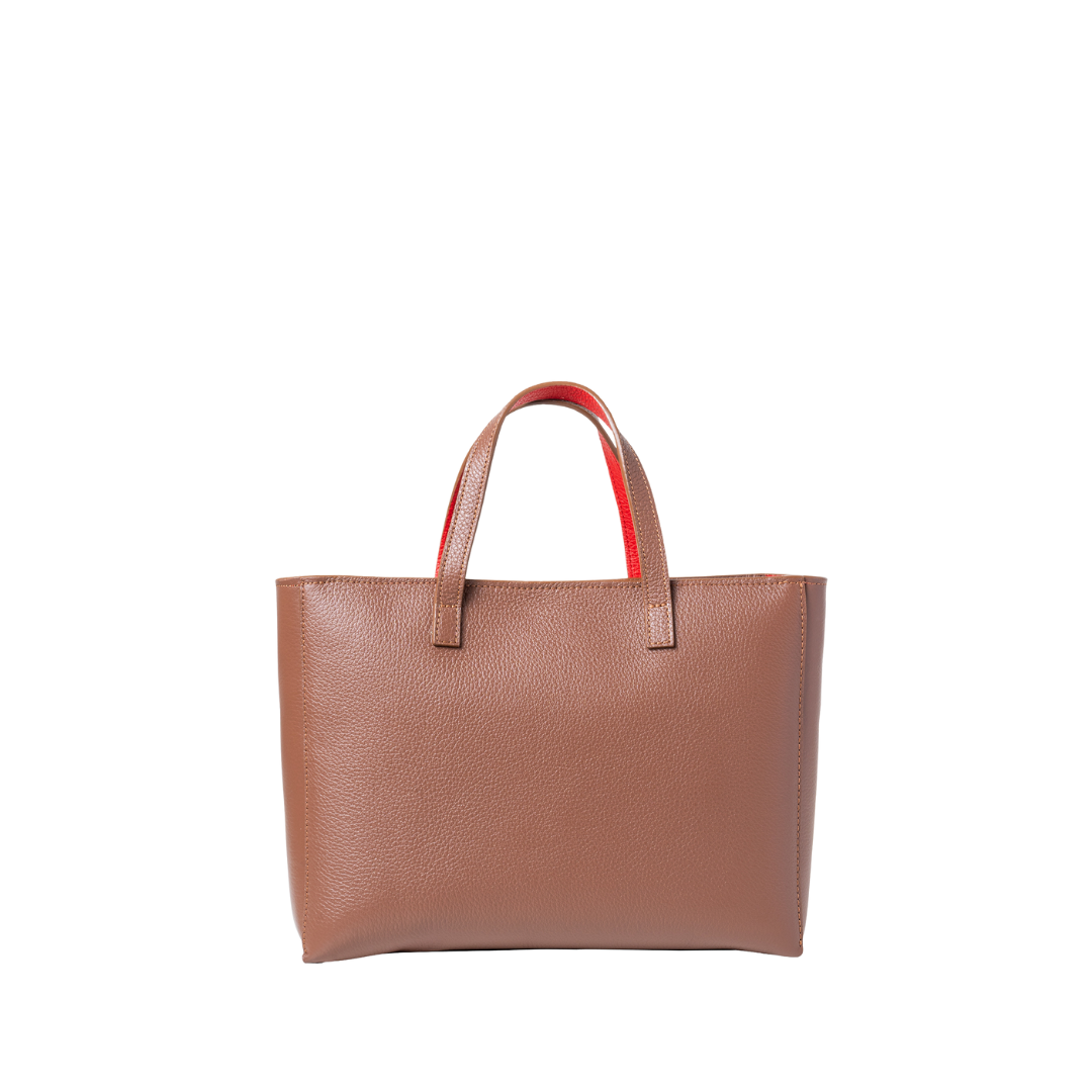 CAMILLE MIDI BROWN/RED