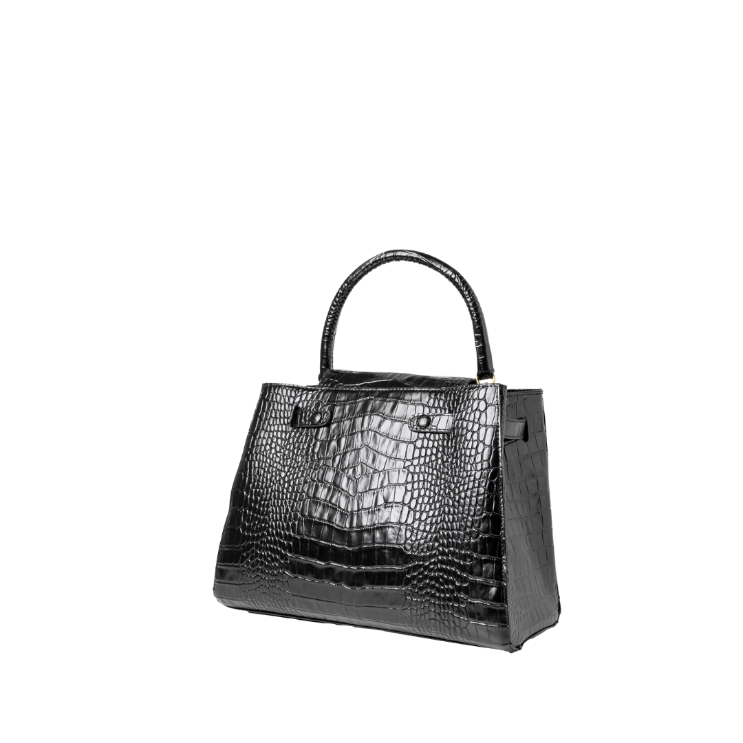 ALEKSANDRA MAXI BLACK CROC