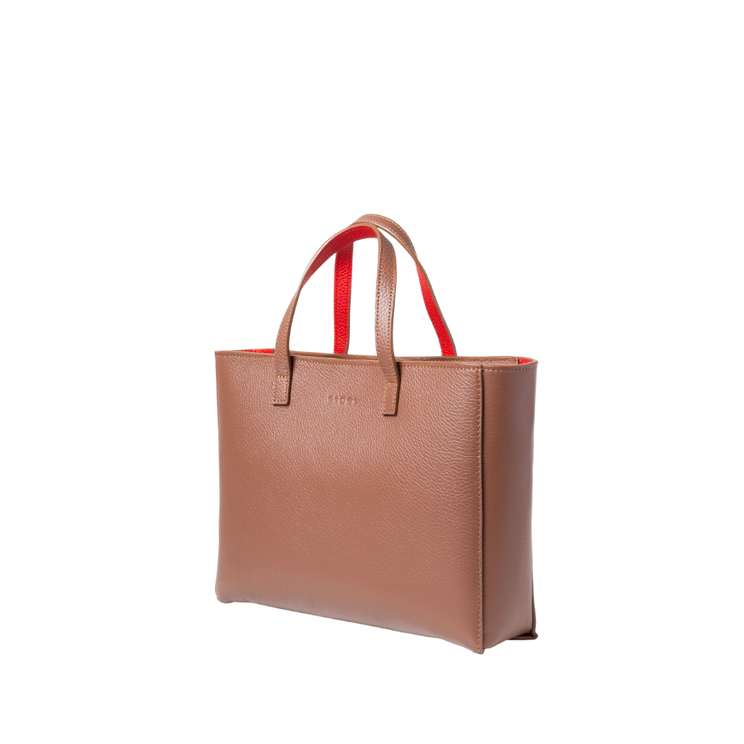 CAMILLE MIDI BROWN/RED