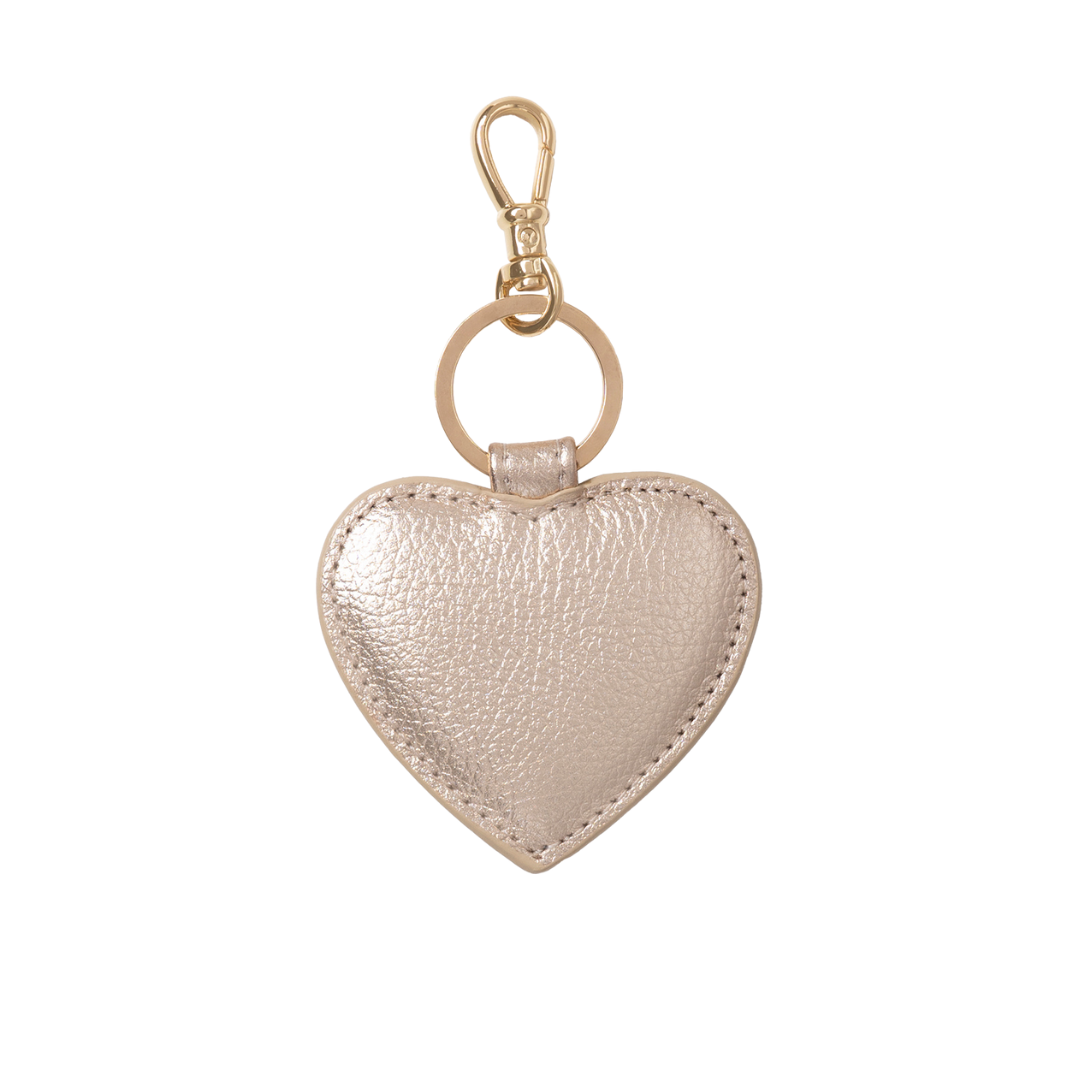 HEART KEYCHAIN LIGHT GOLD