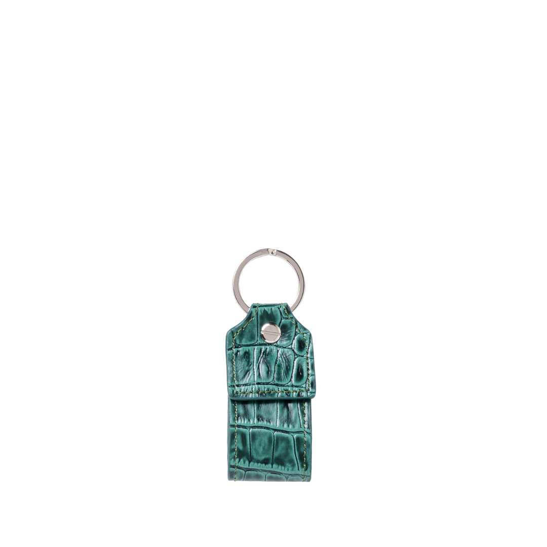 CHARLIE KEYCHAIN GREEN CROC
