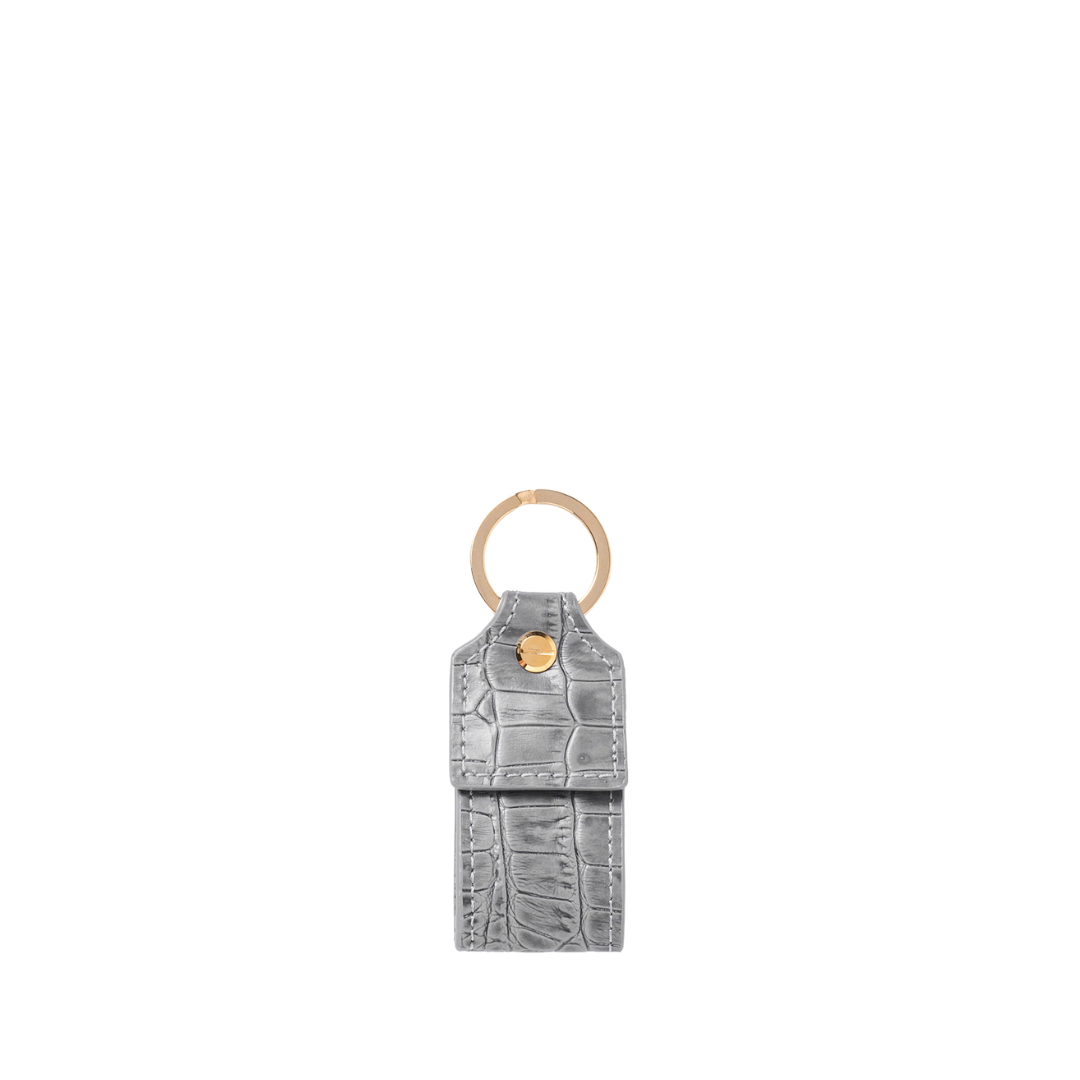 CHARLIE KEYCHAIN GREY CROC