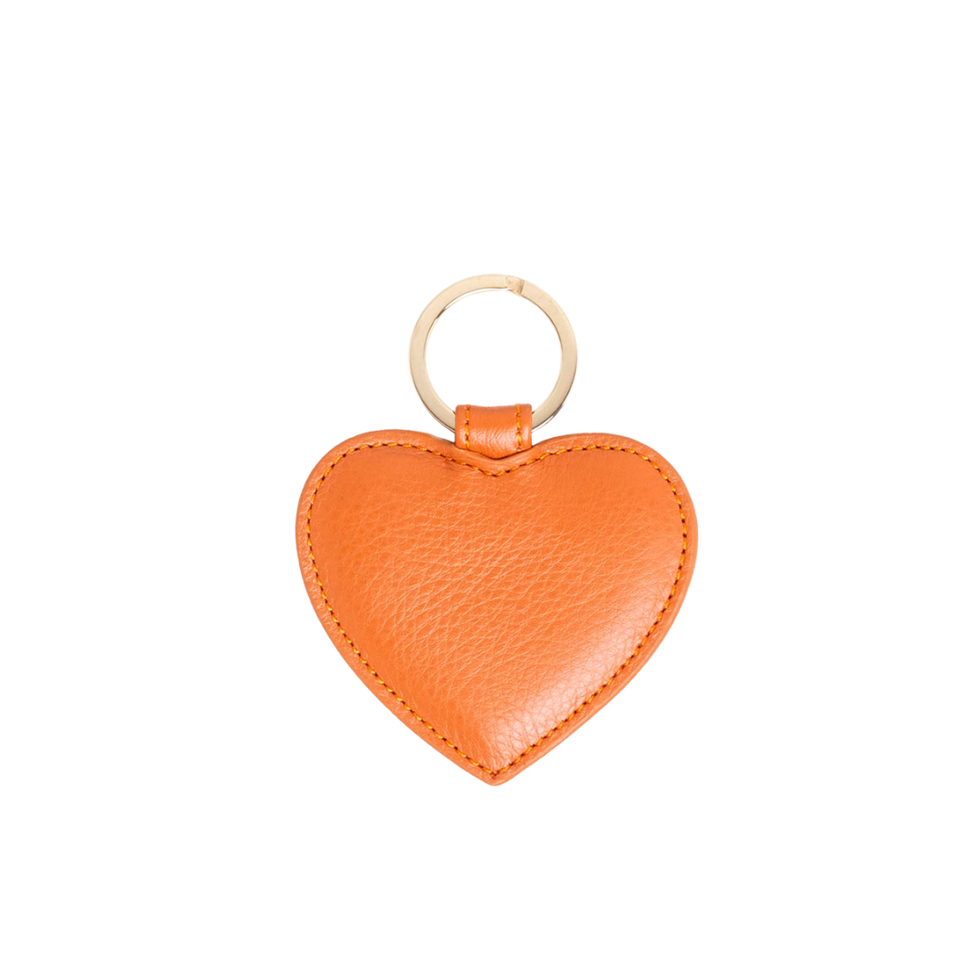 HEART KEYCHAIN TANGERINE