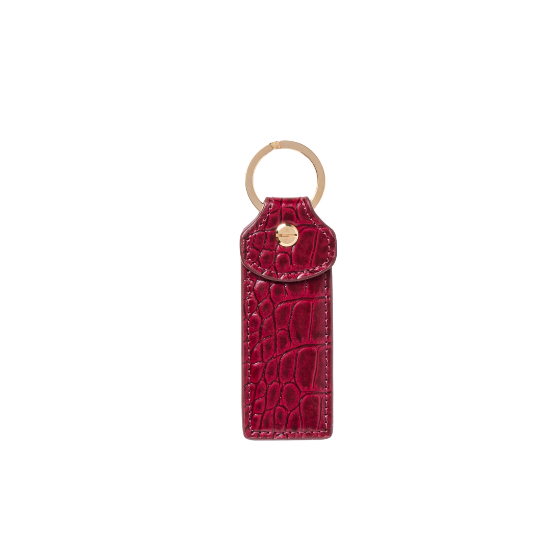 TROQUEL KEYCHAIN SANGRIA CROC