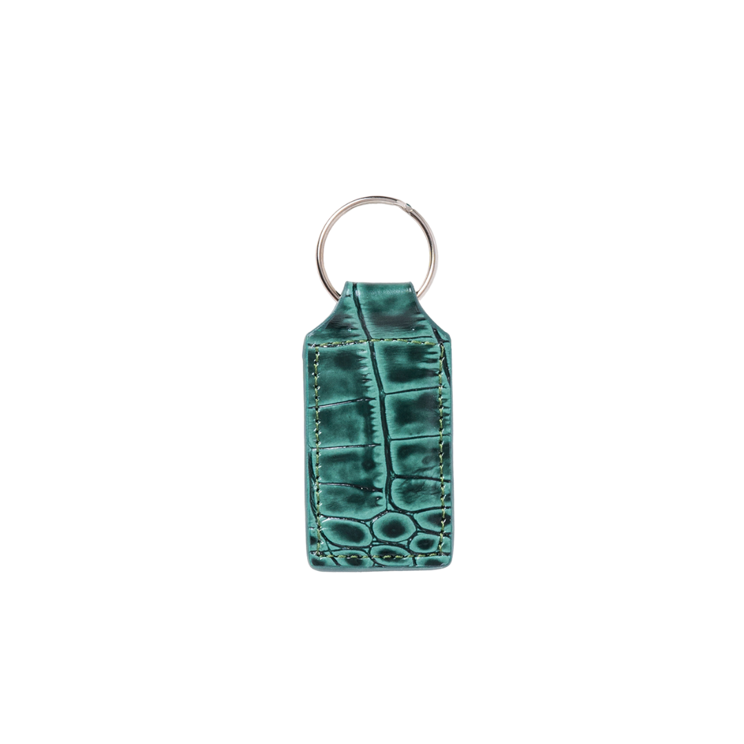 VICTOR KEYCHAIN GREEN CROC