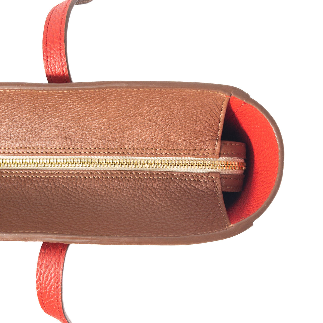 CAMILLE MIDI BROWN/RED