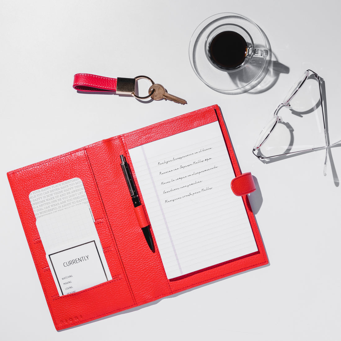 DAKOTA SM NOTEPAD HOLDER CORAL