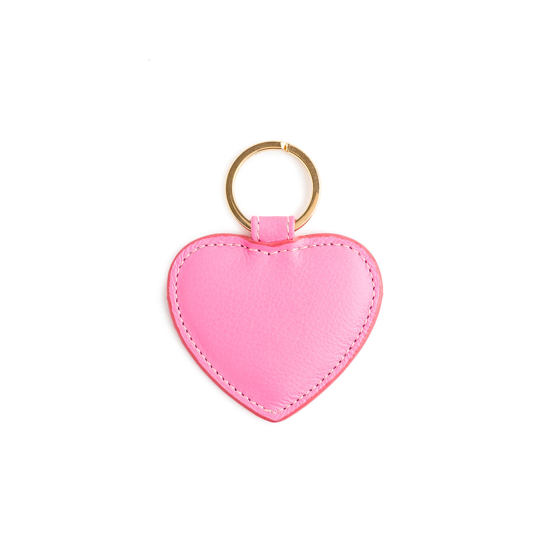 HEART KEYCHAIN NEON PINK