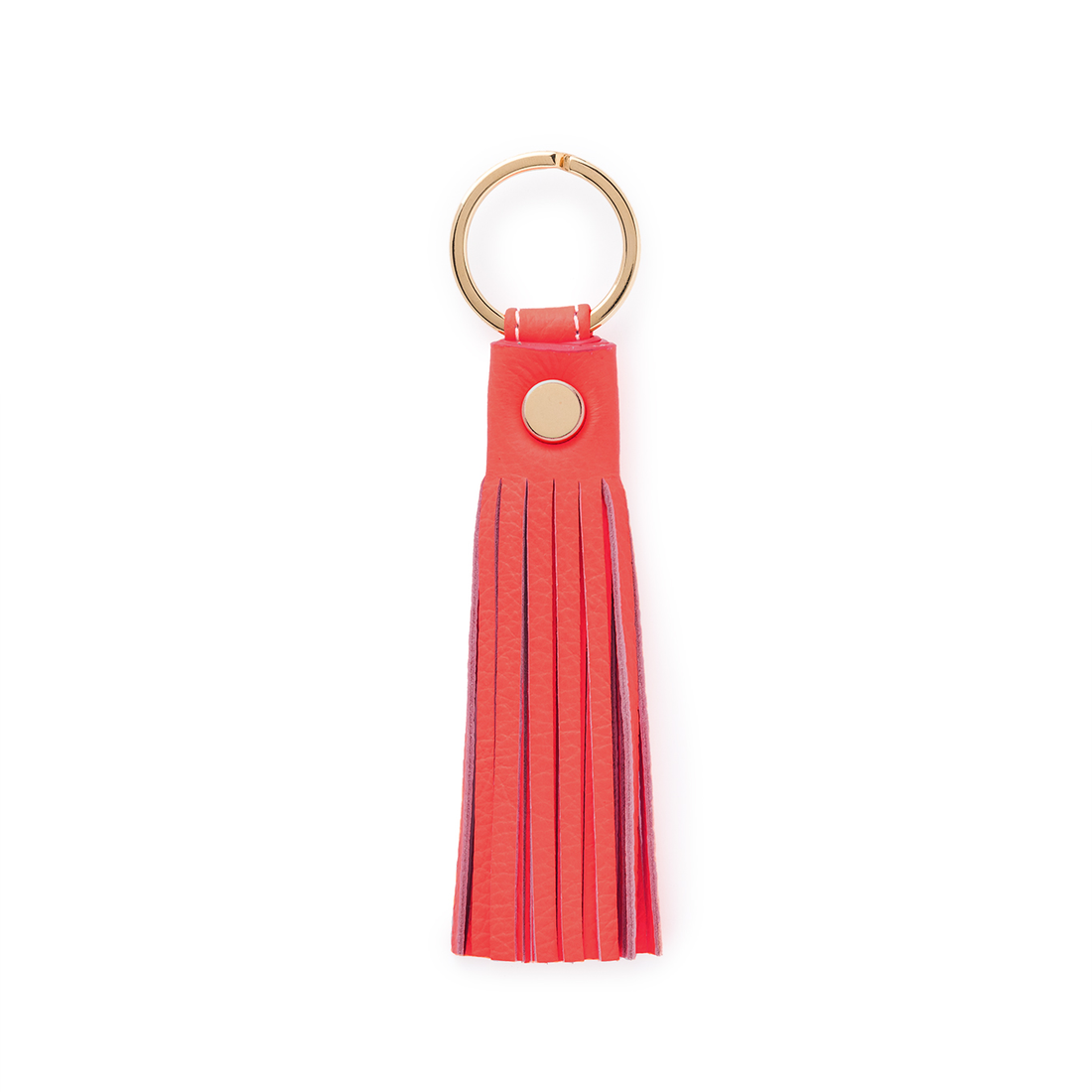 TASSEL KEYCHAIN CORAL