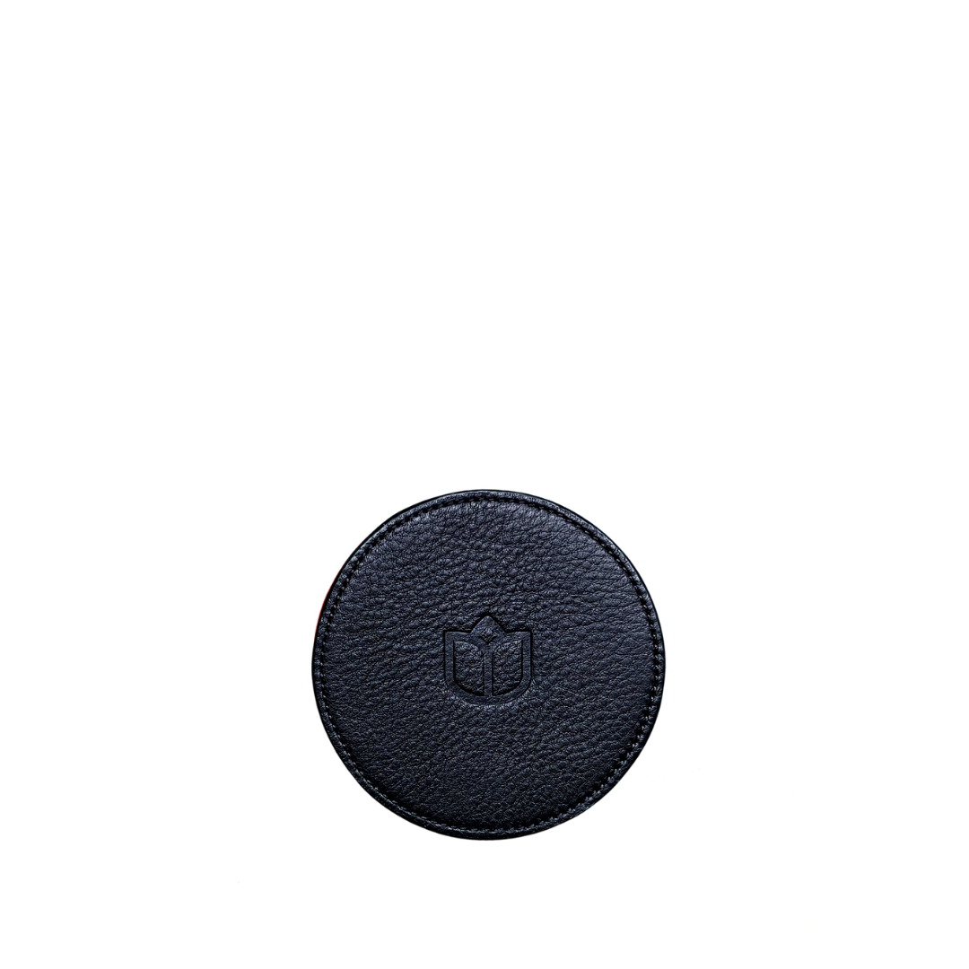 LEATHER COASTERS BLACK