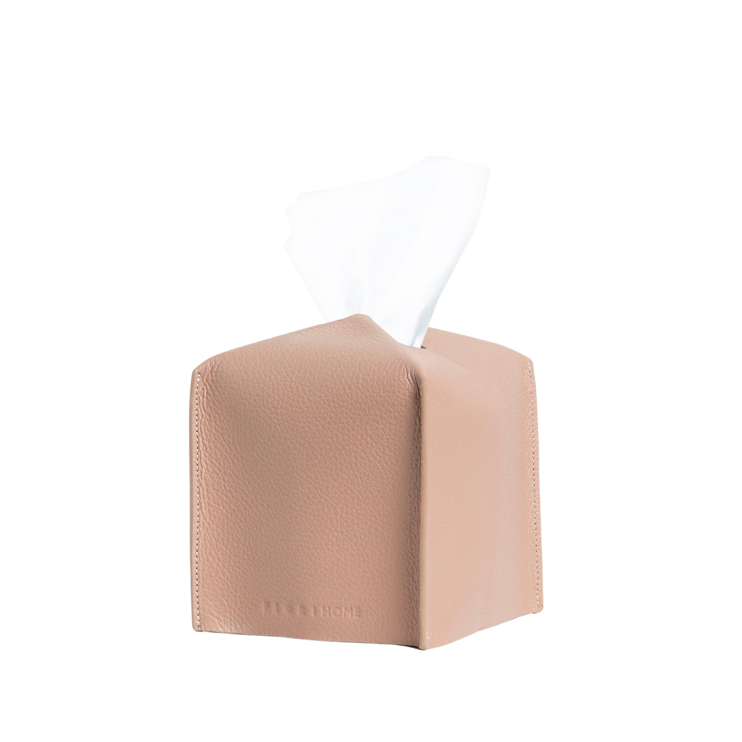 CAMERON TISSUE BOX COVER ALMOND