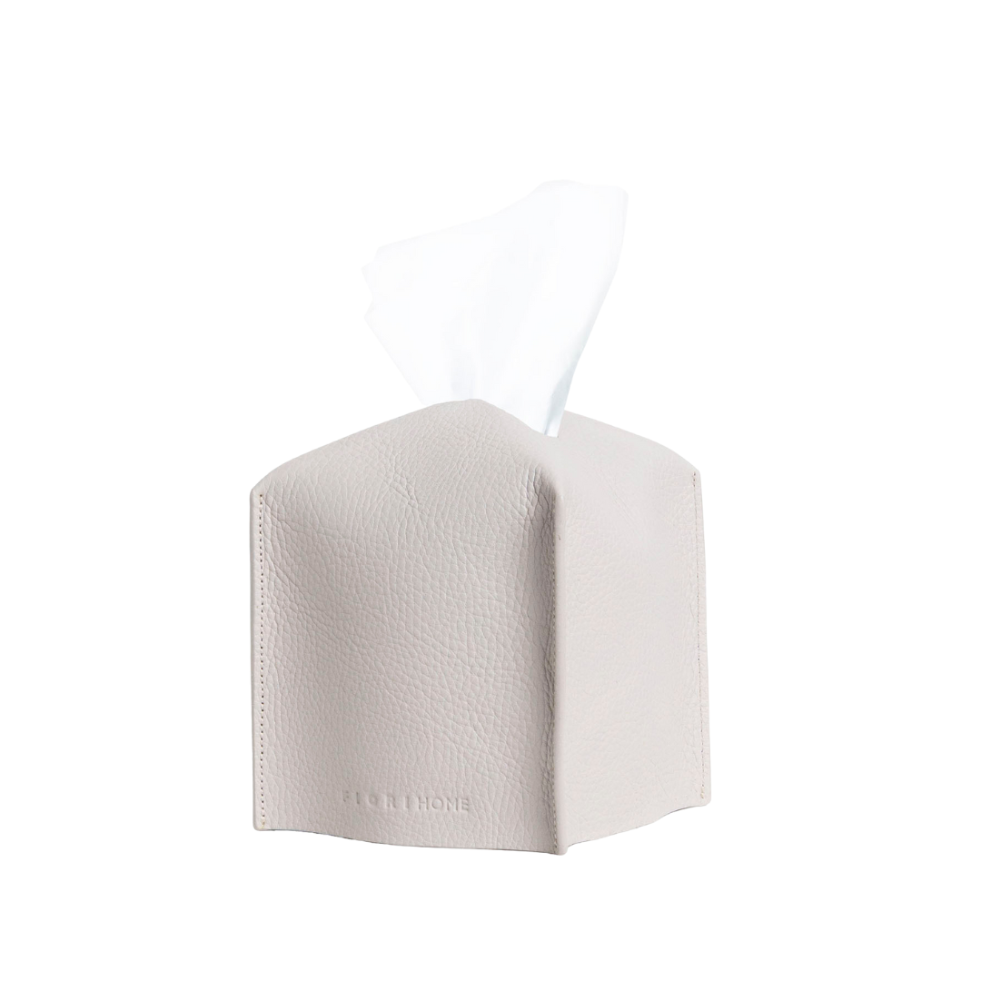 CAMERON TISSUE BOX COVER LIGHT GRAY