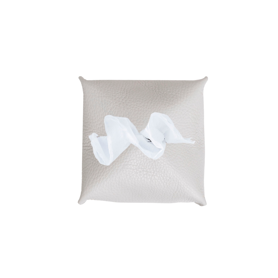 CAMERON TISSUE BOX COVER LIGHT GRAY
