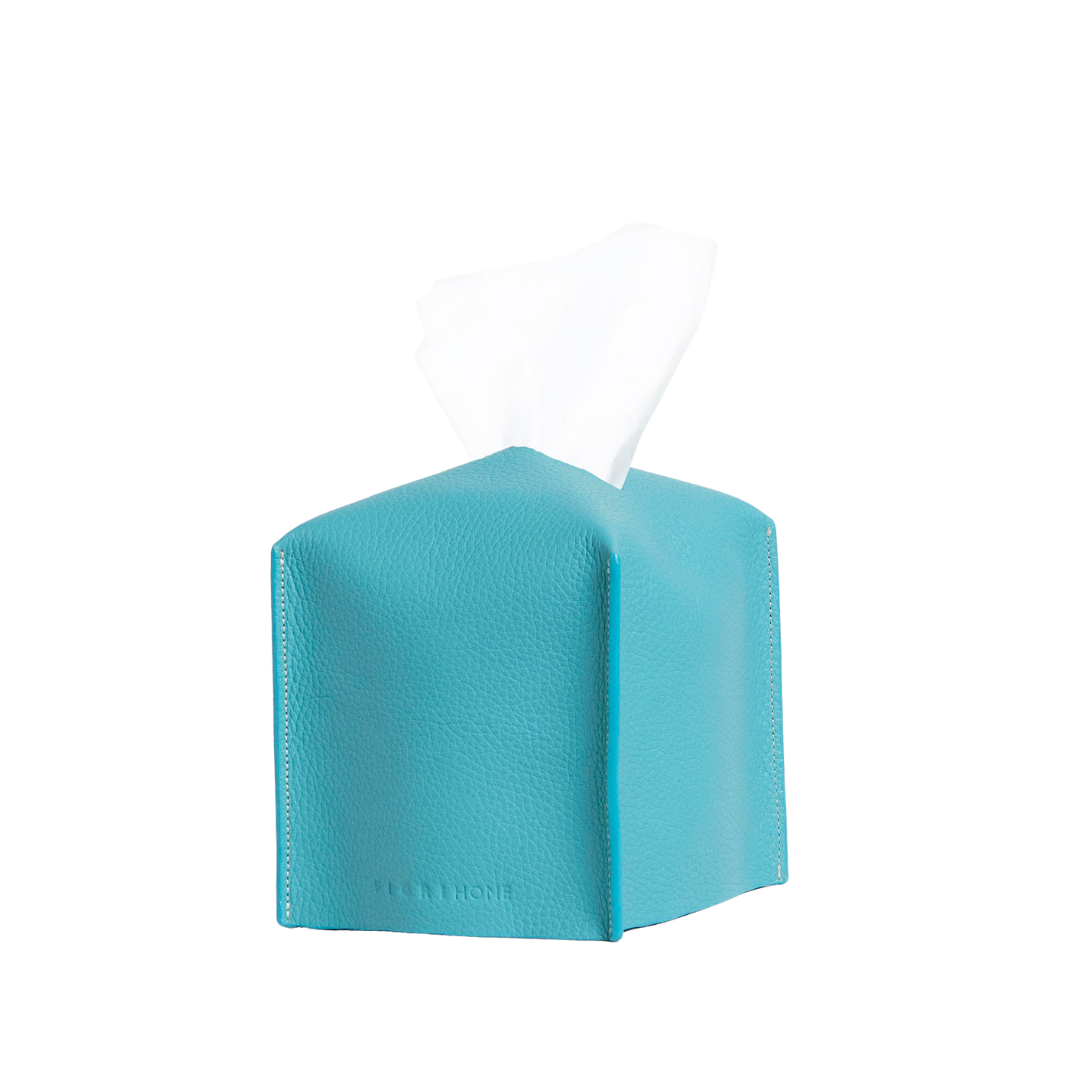 CAMERON TISSUE BOX COVER TEAL