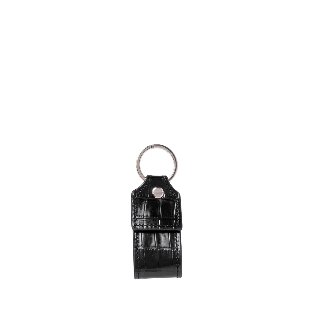 CHARLIE KEYCHAIN BLACK CROC