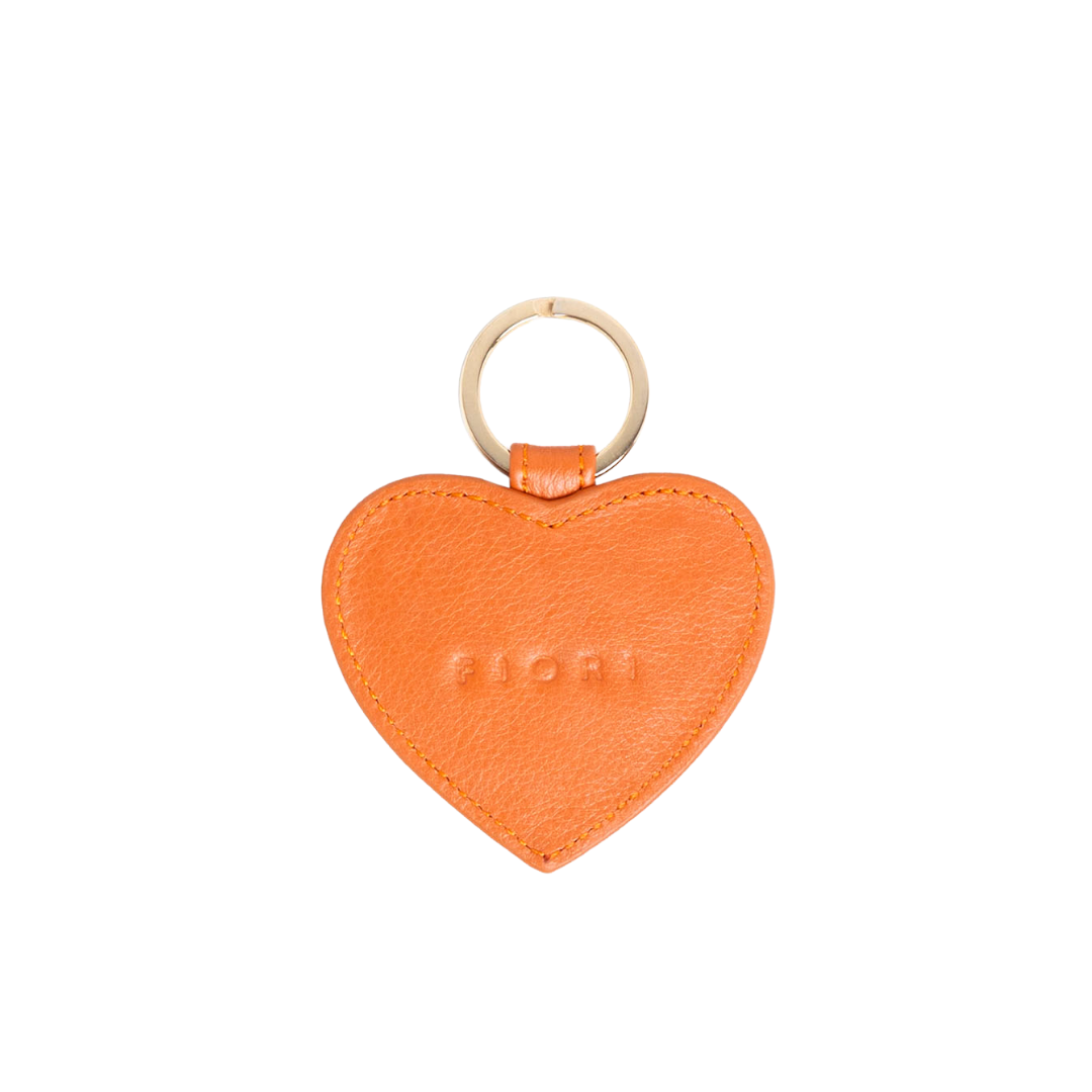 HEART KEYCHAIN TANGERINE