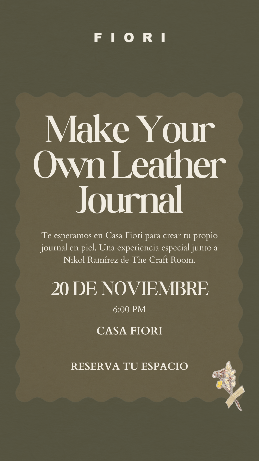 LEATHER JOURNAL WORKSHOP